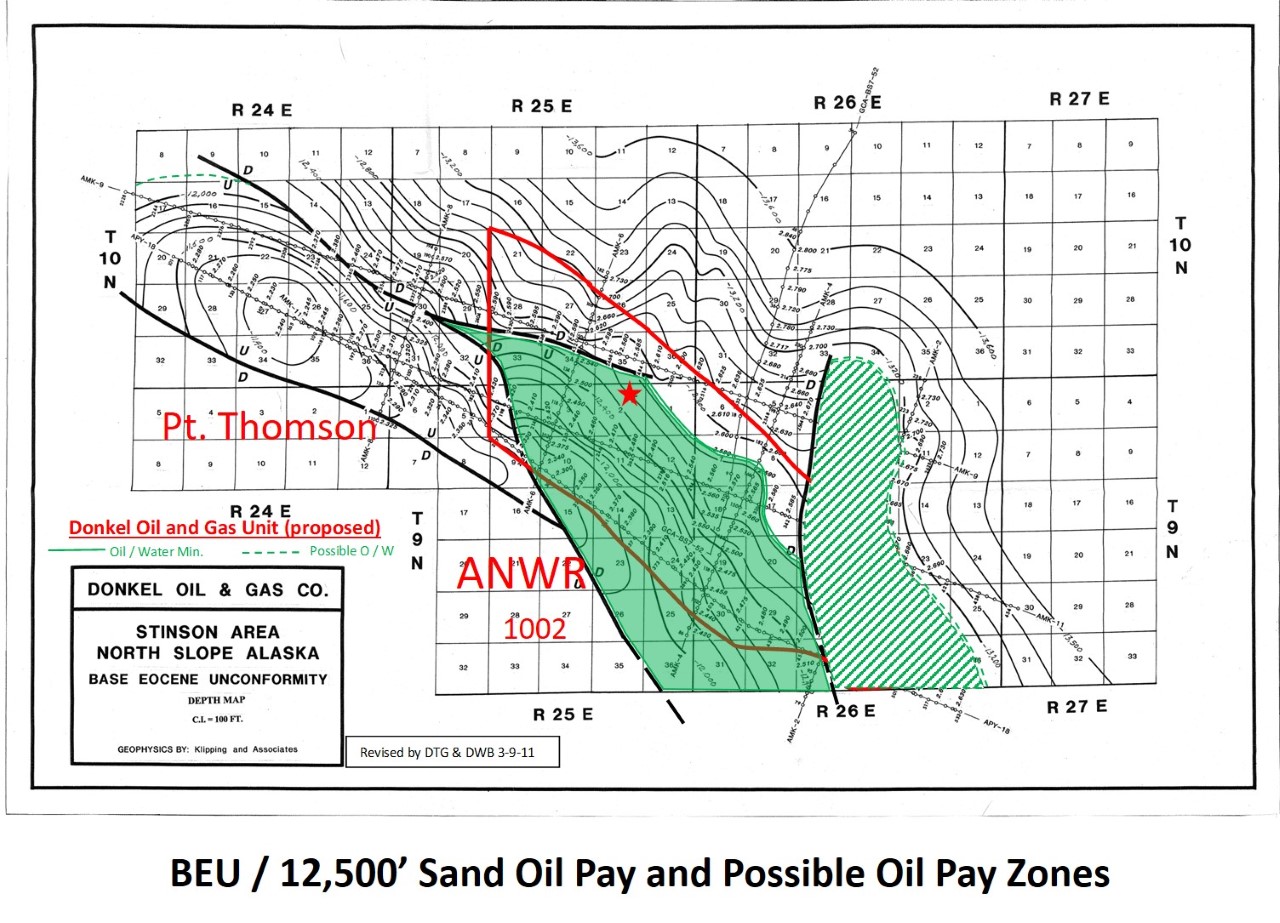 Stinson Eocene oil discovery strata extends into the 1002 area of ANWR