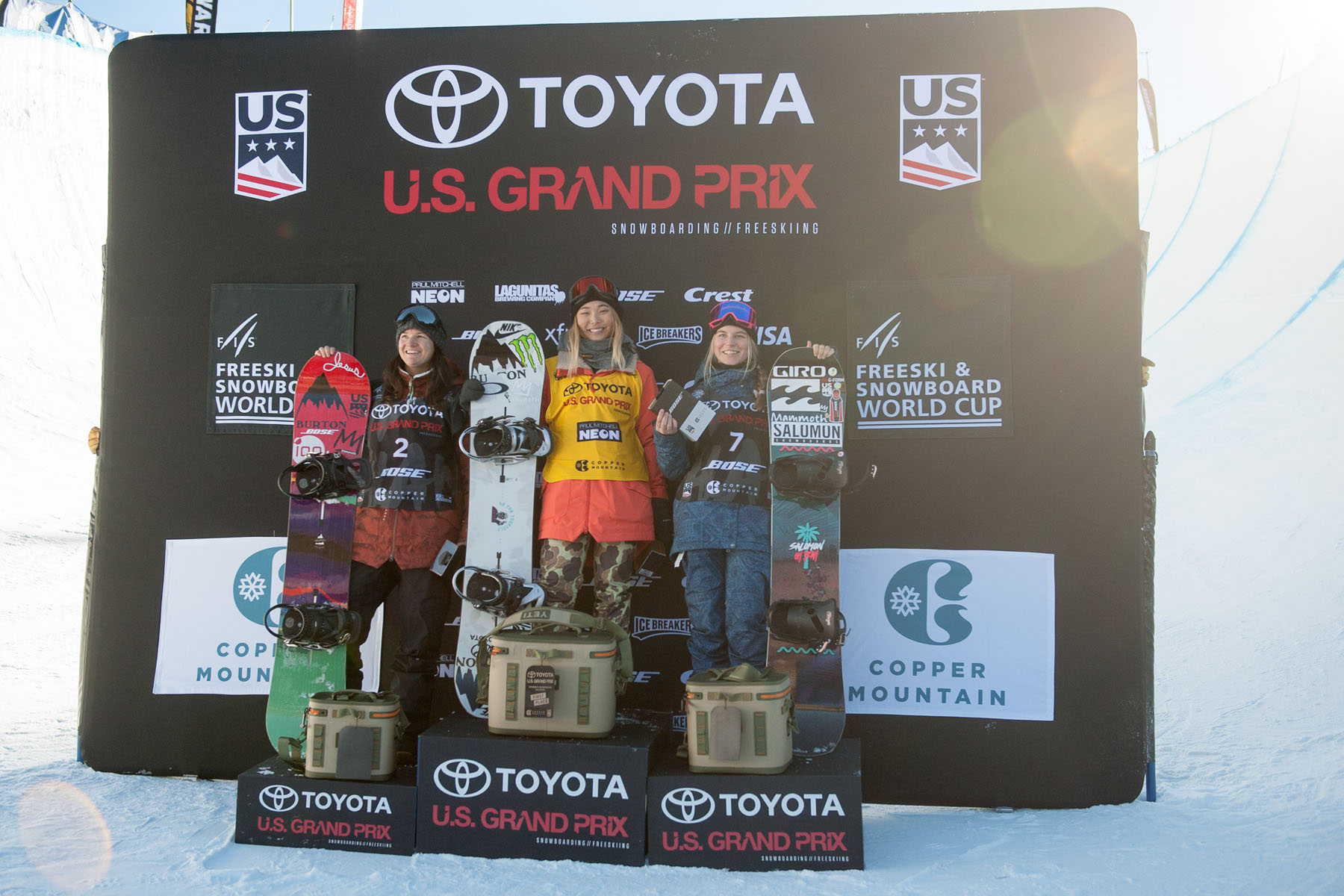 Monster Energy's Chloe Kim Wins Toyota U.S. Grand Prix Halfpipe of Snowboarding at Copper Mountain
