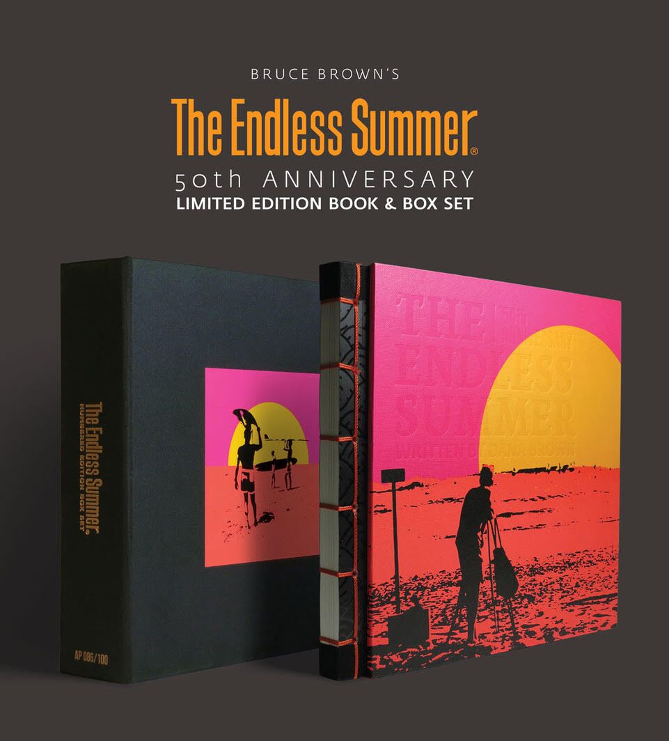 Brown had released a new book, The Endless Summer 50th Anniversary Book and Box Set that documents his travels while filming the movie “The Endless Summer.”