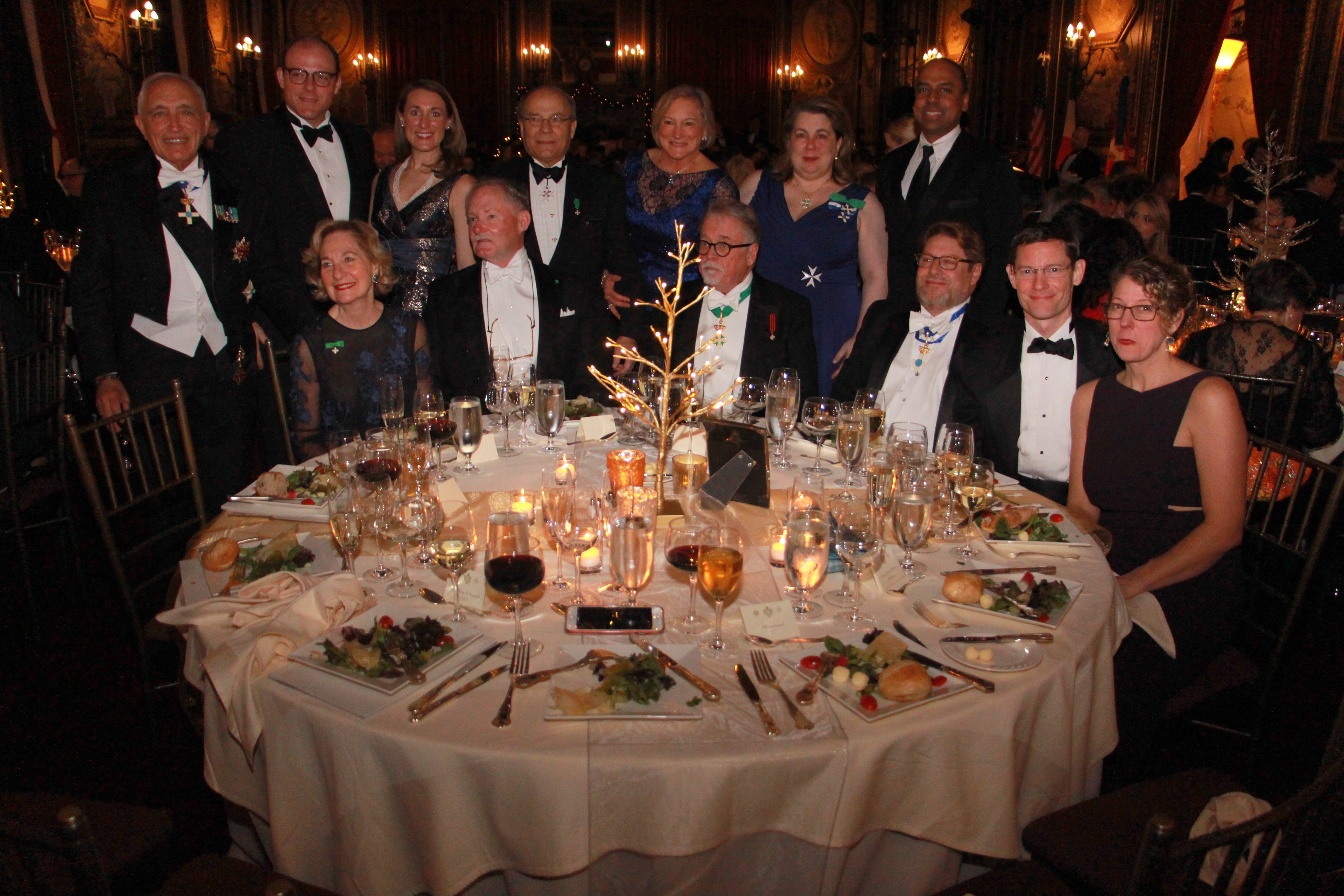Savoy Ball Table of The Hon. Ernest Wayne Bachus  and Dr. Catherine Stevenson, Regional Representatives of the American Delegation of Savoy Orders in Texas
