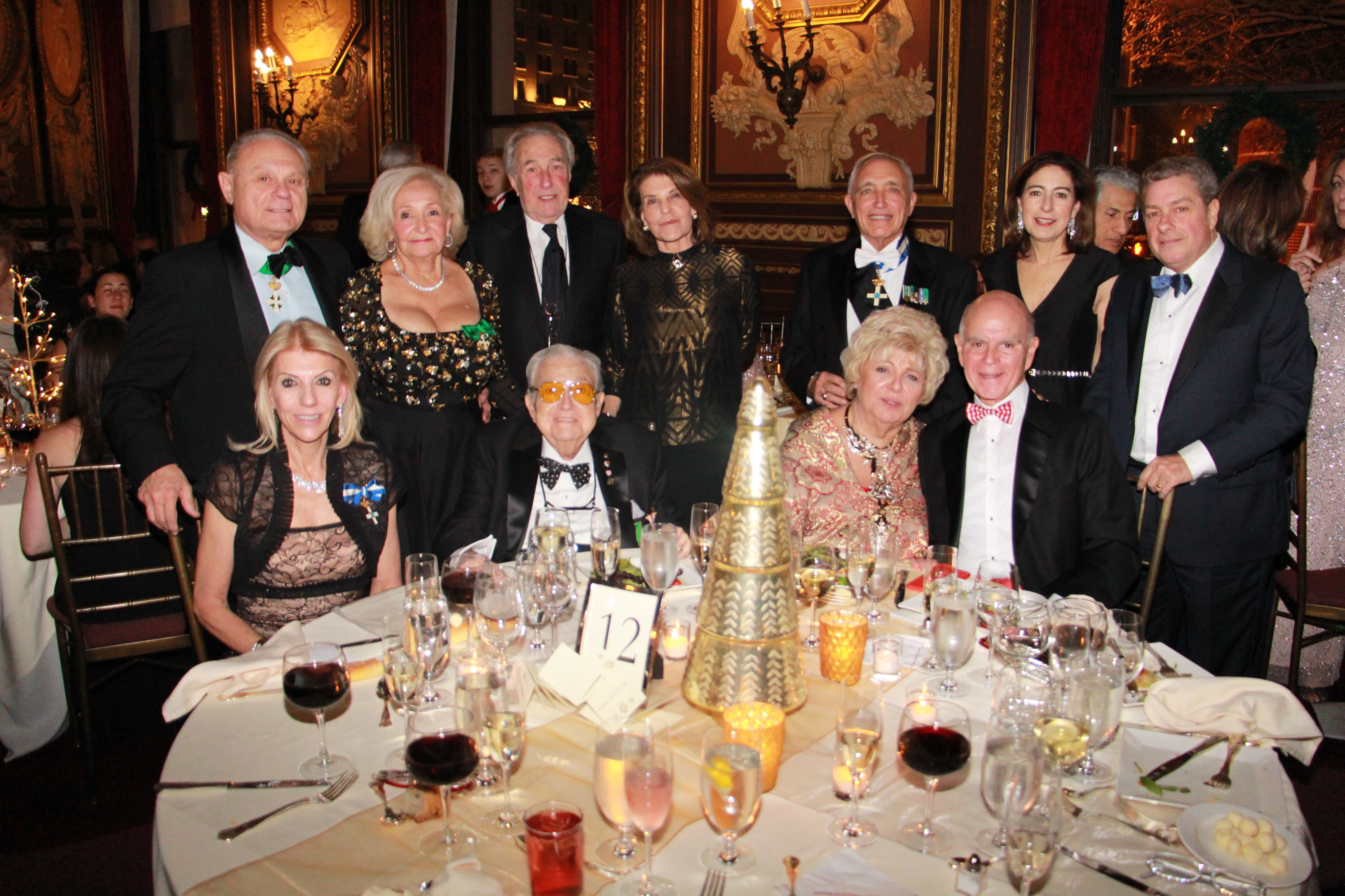 Table of Savoy Ball Patron Ms. Vivian Cardia, seated far left