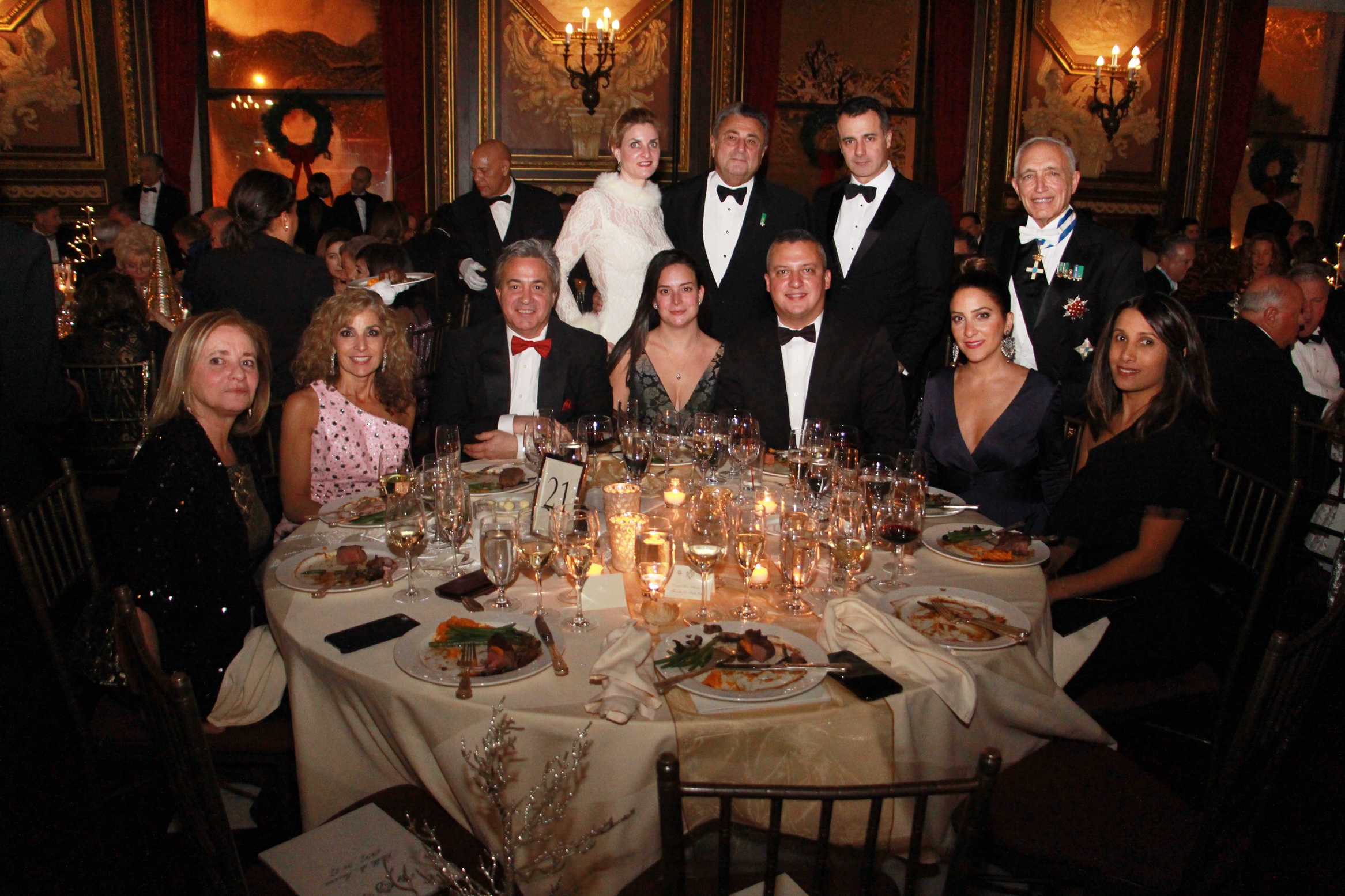 Table of  Savoy Ball Vice Chairs and Grand Patrons, Mr. and Mrs. Frank J. Desiderio, Esq.