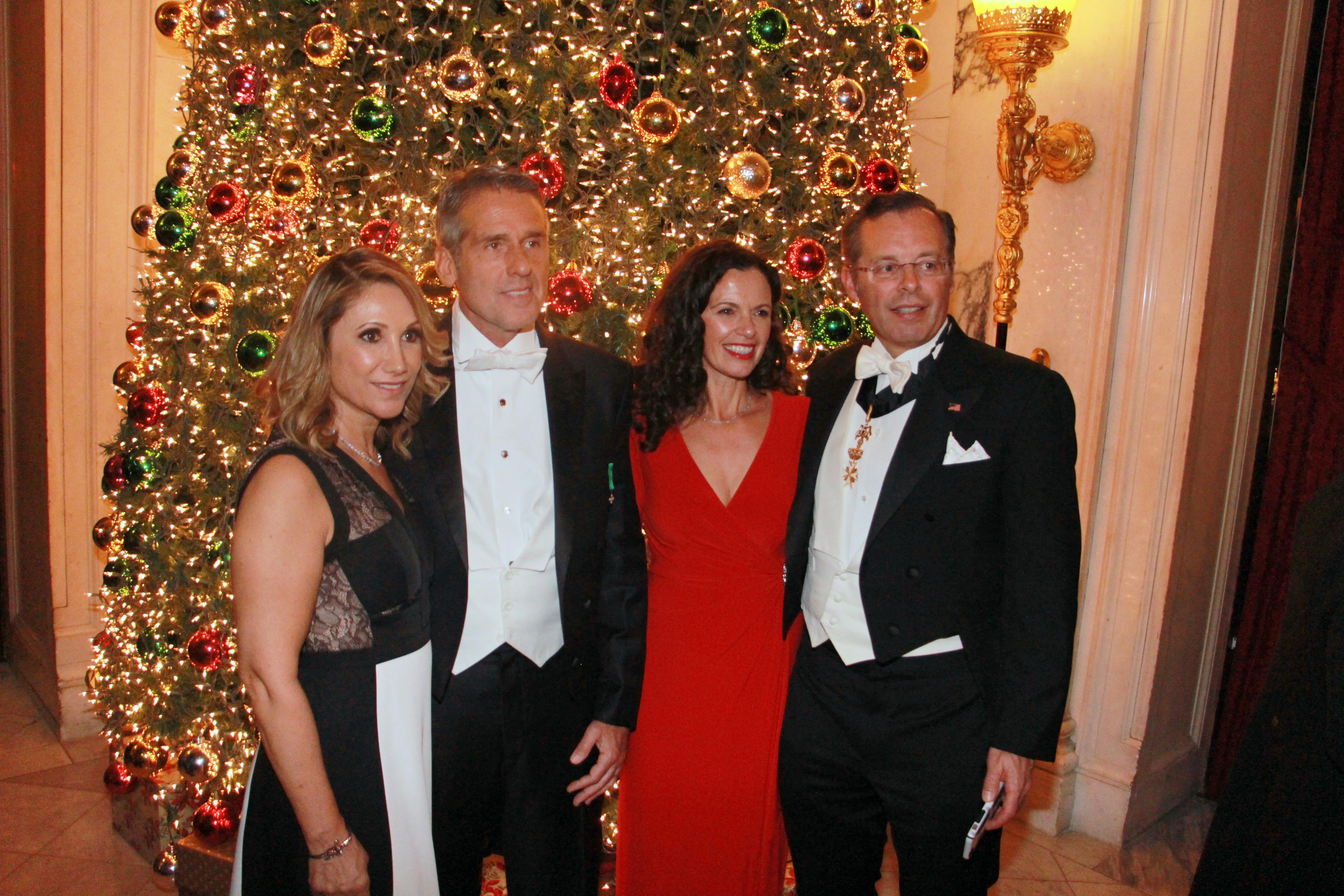 Ball Vice Chairs and Grand Patrons Mrs. Florentina and Daniel McClory (left) with Mr. and Mrs. Mario Kranjac