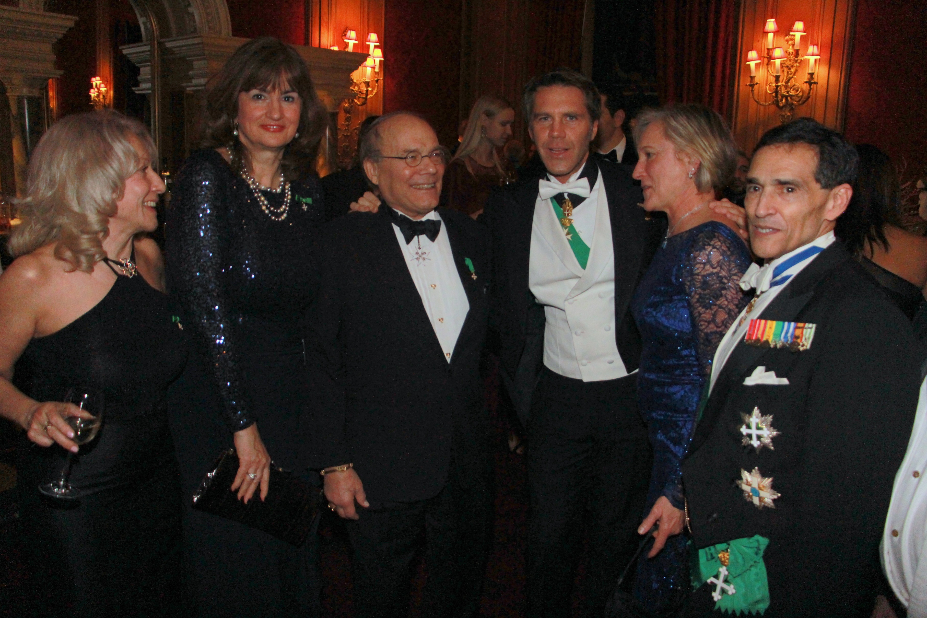 HRH Prince Emmanuel Philibert of Savoy (center) with Dr. Agnes Perenyi, Ms. Dragana Djucnic, Ms. Debbie Prost and Carl J. Morelli, Esq.