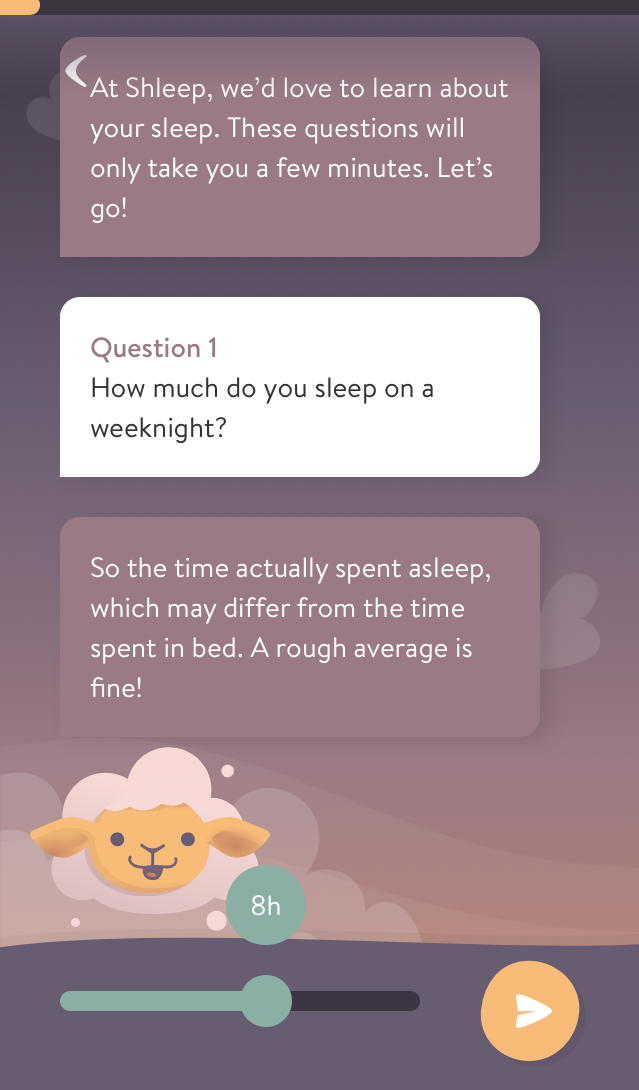 Shleep App Intro Screen