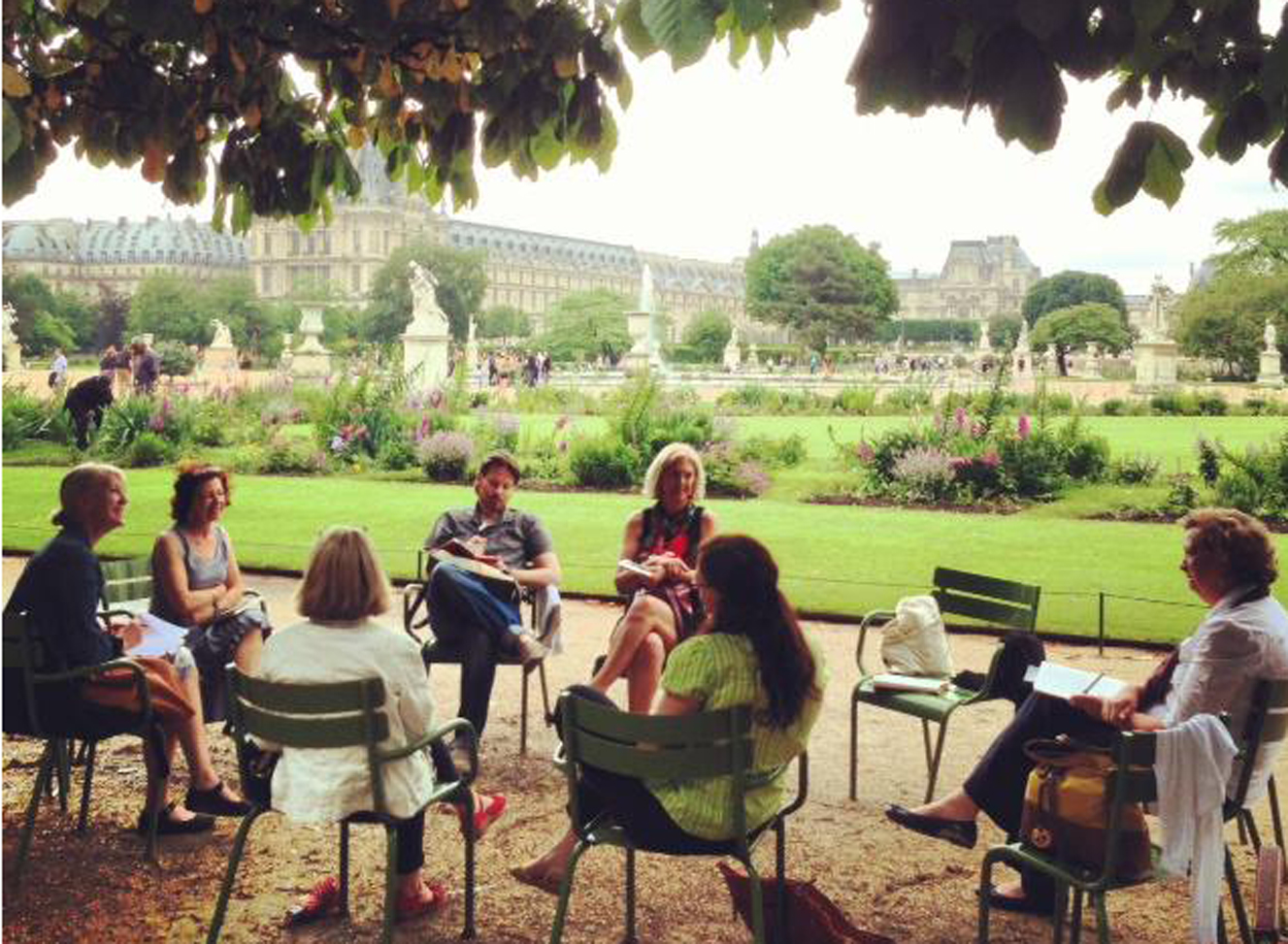 The Left Bank Writers Retreat in Paris holds daily writing workshops in inspirational settings for its small group of literary travelers; discounted registration is a perfect holiday gift for writers.