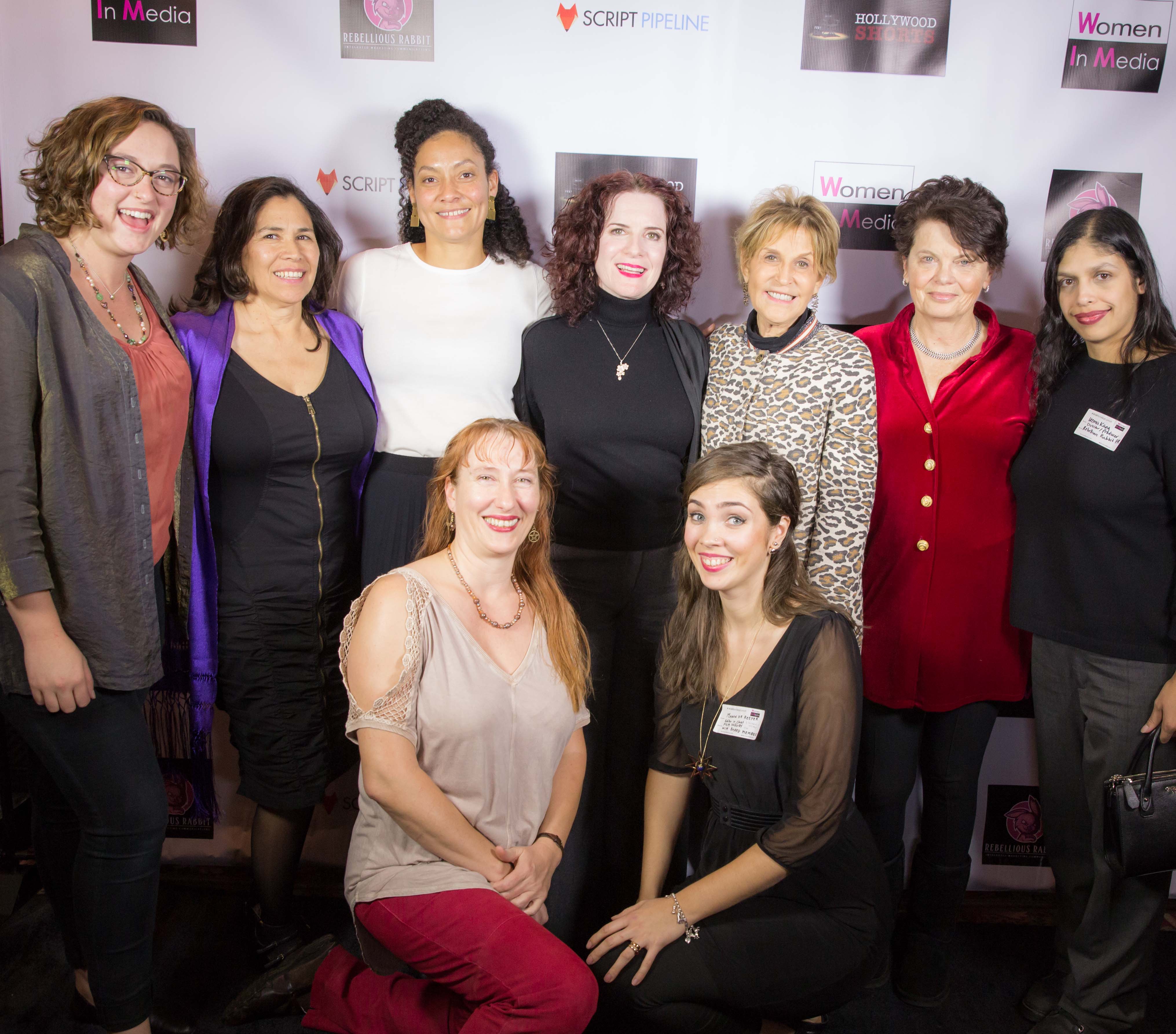 Women in Media Board Members, Panelists, and Committee Chair for the Holiday Party