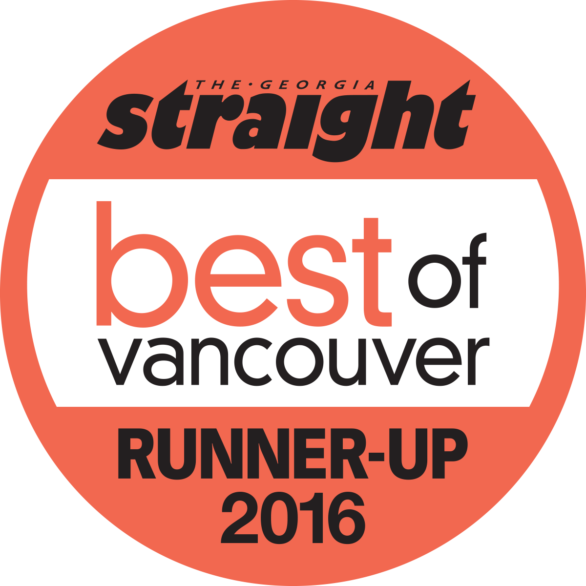 Sterling Immigration Ltd. Best of Vancouver Award 2016.
