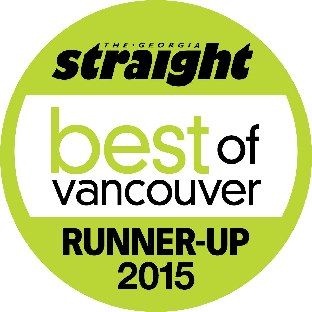 Sterling Immigration Ltd. Best of Vancouver Award 2015.