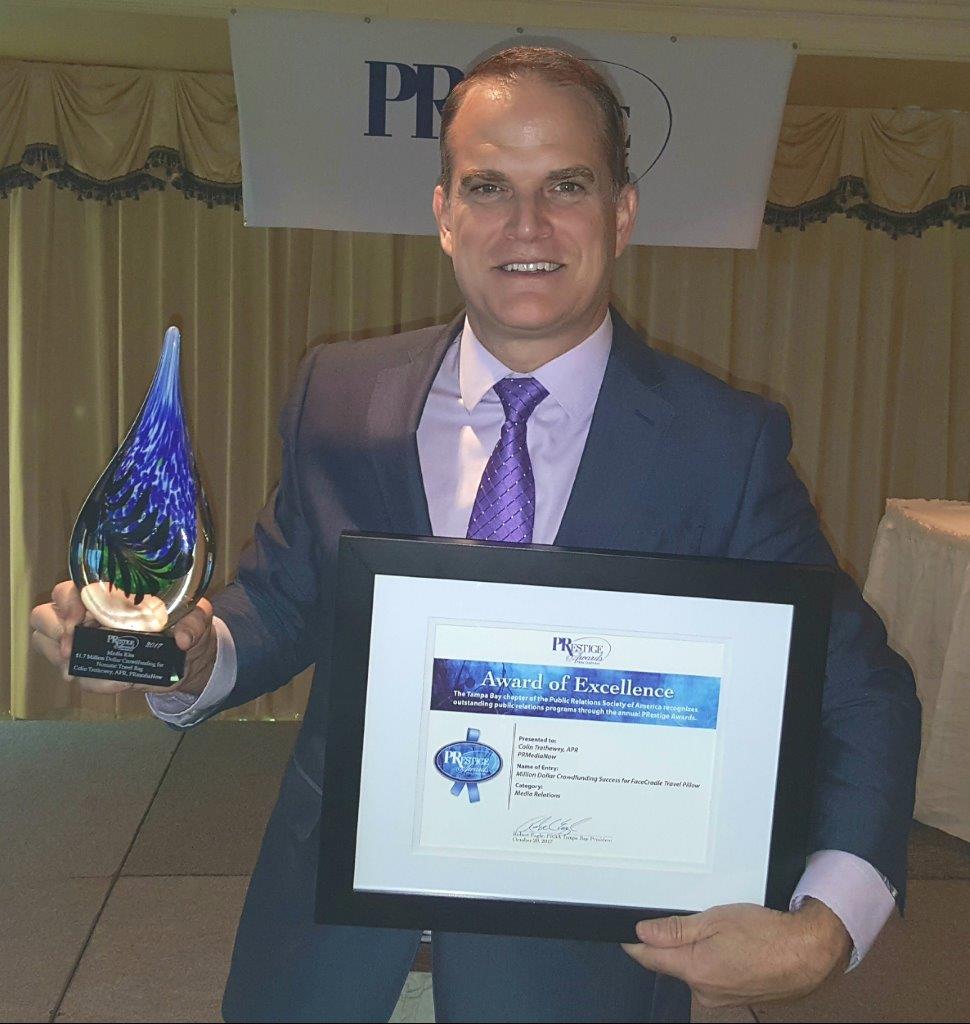 PRestige Award of Excellence for Media Relations, PRmediaNow Colin Trethewey