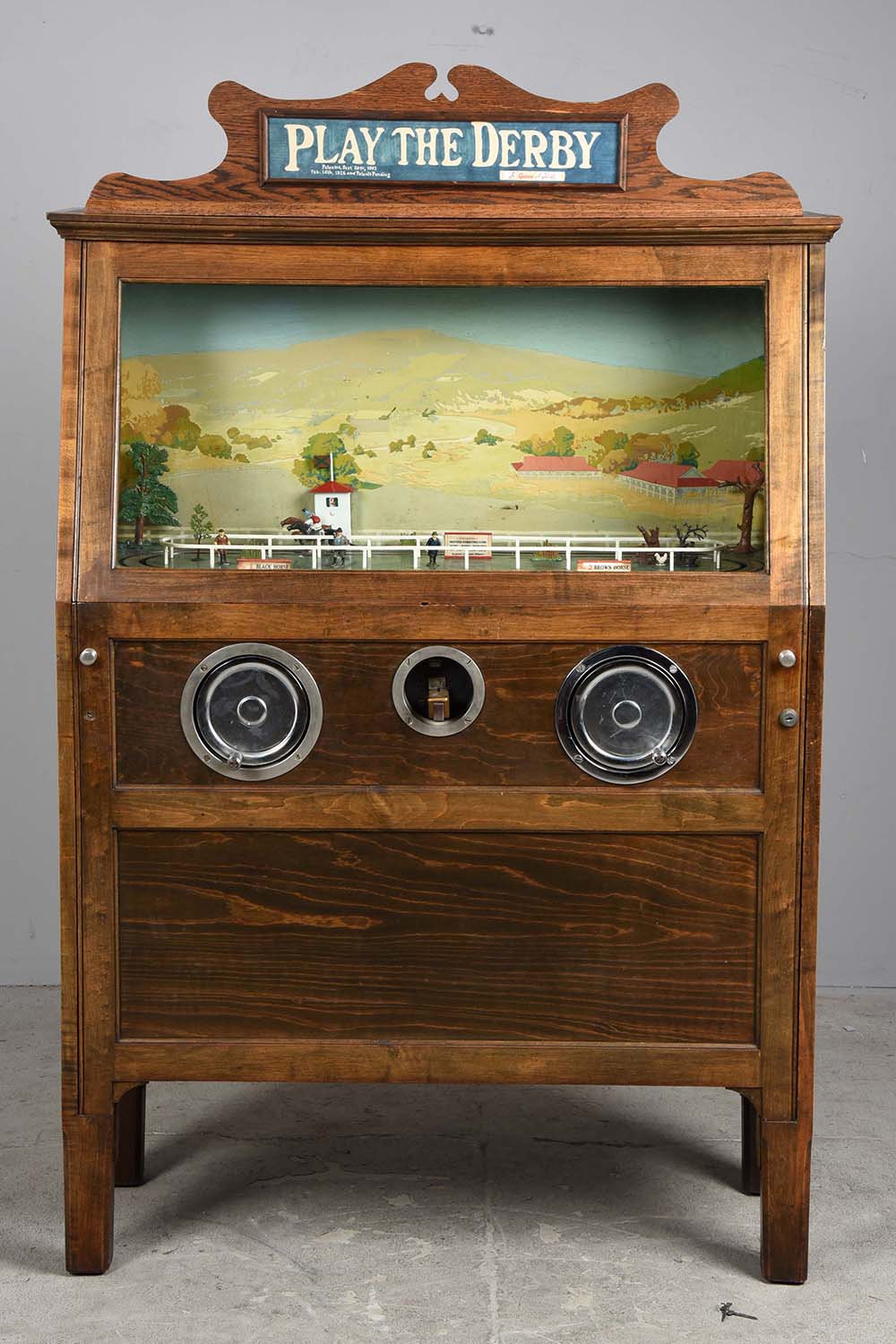 5¢ Chester-Pollard Play the Derby Arcade Game, Estimated at $35,000-50,000.