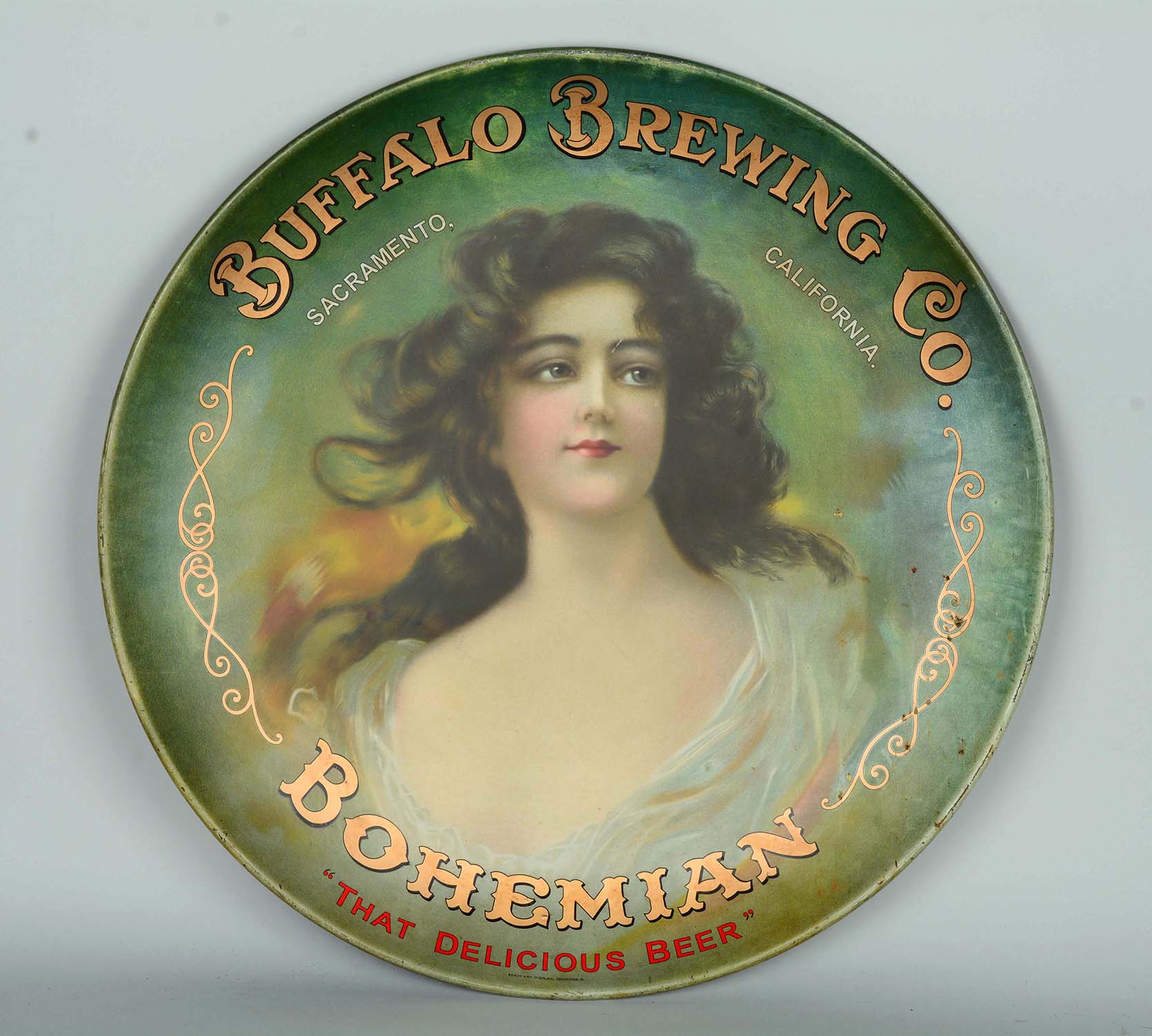 Buffalo Brewing Co. Bohemian Beer Charger, Estimated at $5,000-8,000.