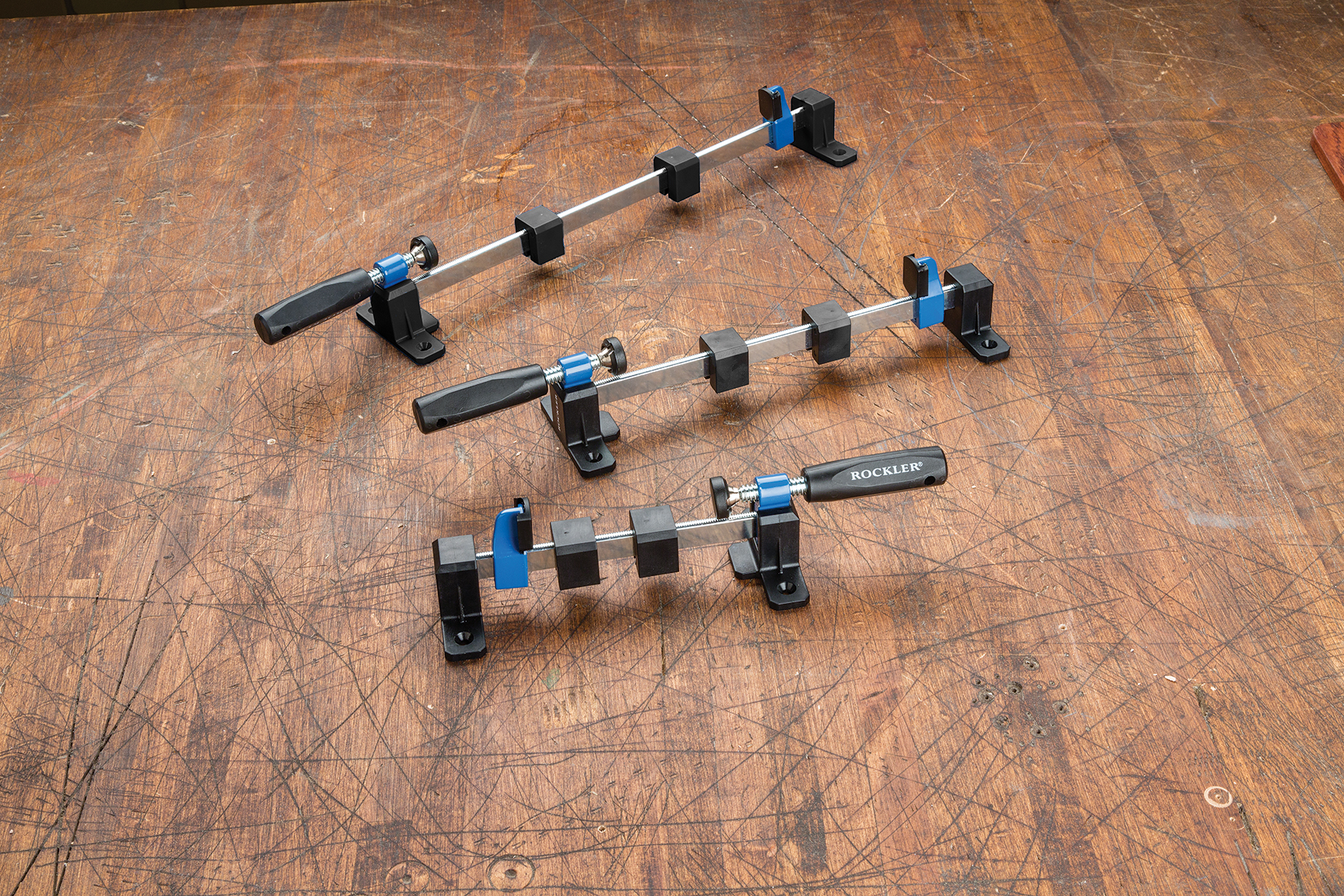 Available as sets: 5", 8" and 12" Clamp-It® Bar Clamps plus Mini Sure-Foot® Conversion Kit