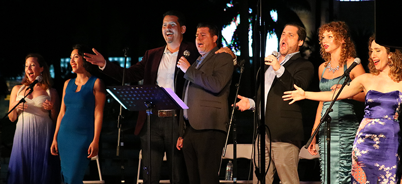 The singers of Magic City Opera's 2017 Opera in the Park concert give an encore performance