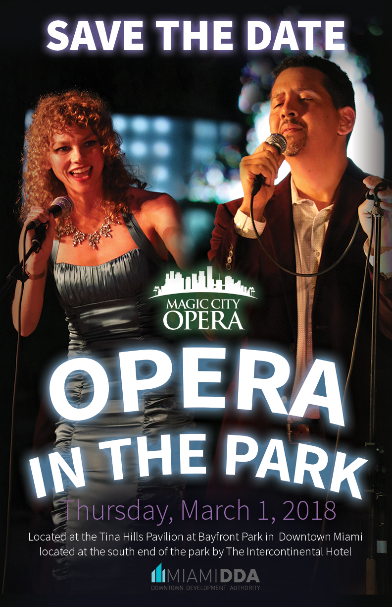 Save the Date poster for 2018 Opera in the Park