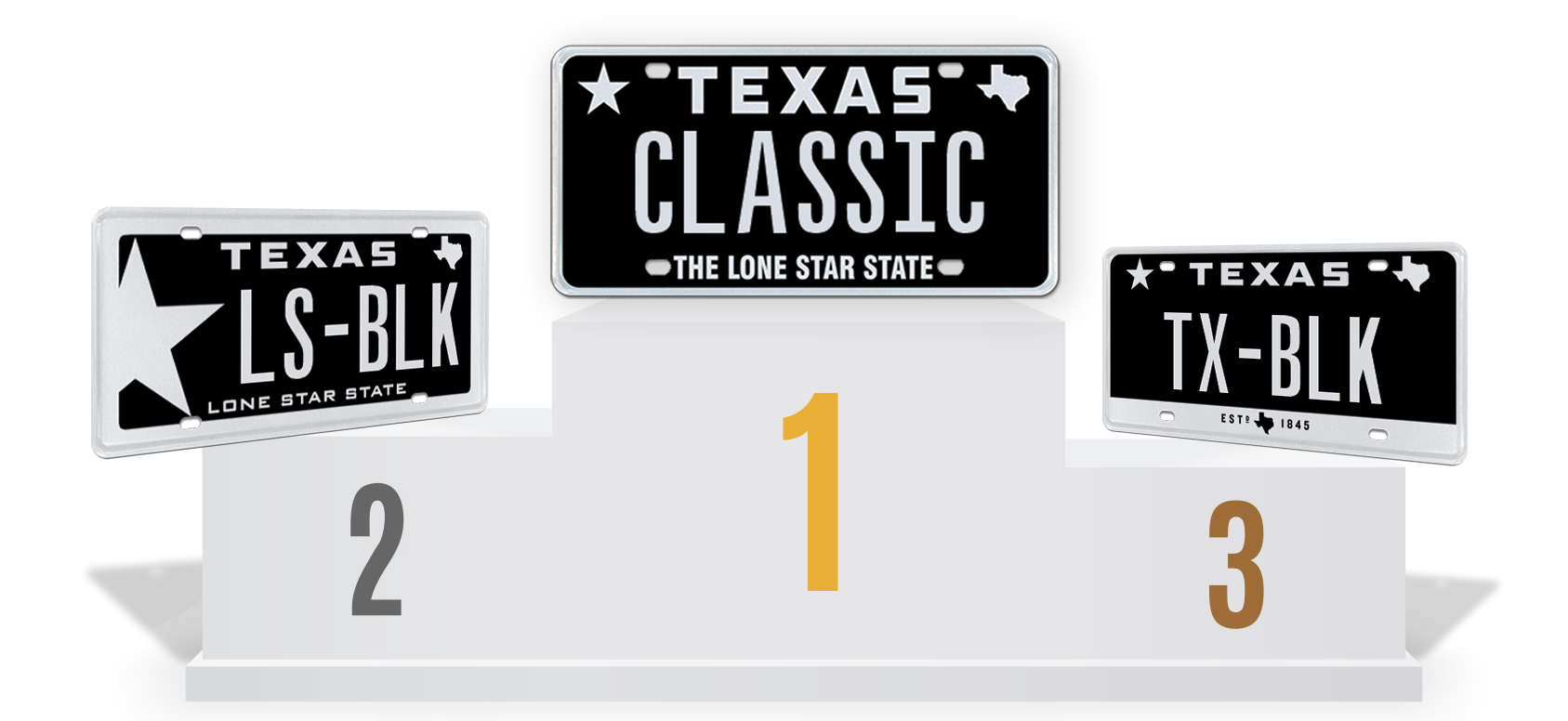 Top 3 Selling Texas Plates for 2017