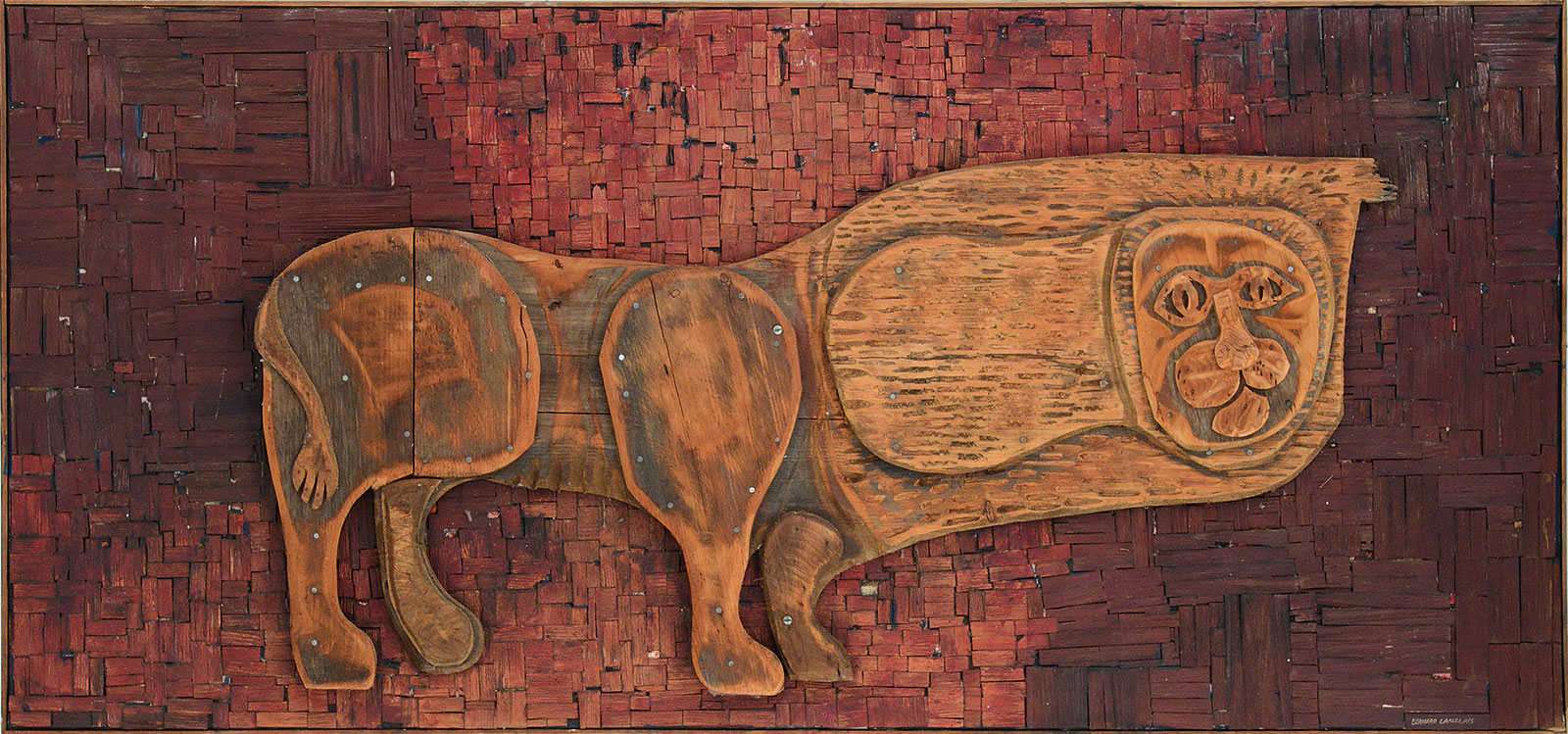 Bernard Langlais (American, 1923-1977) Lion, estimated at $15,000-25,000.