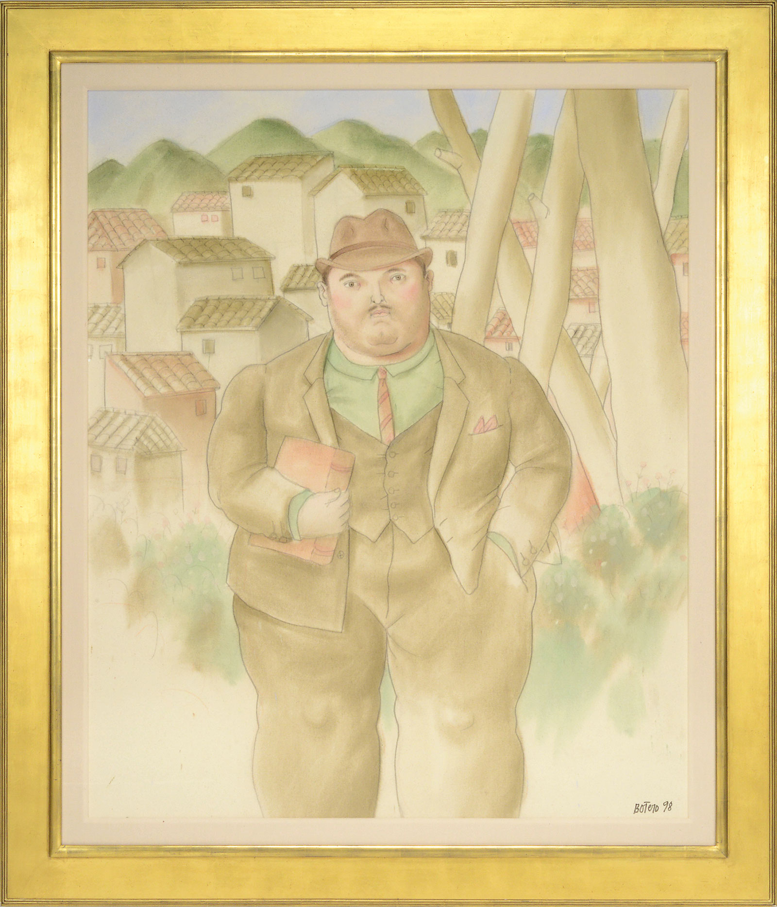 Fernando Botero (Colombian/American, 1932-) "A Lawyer", estimated at $125,000-175,000.