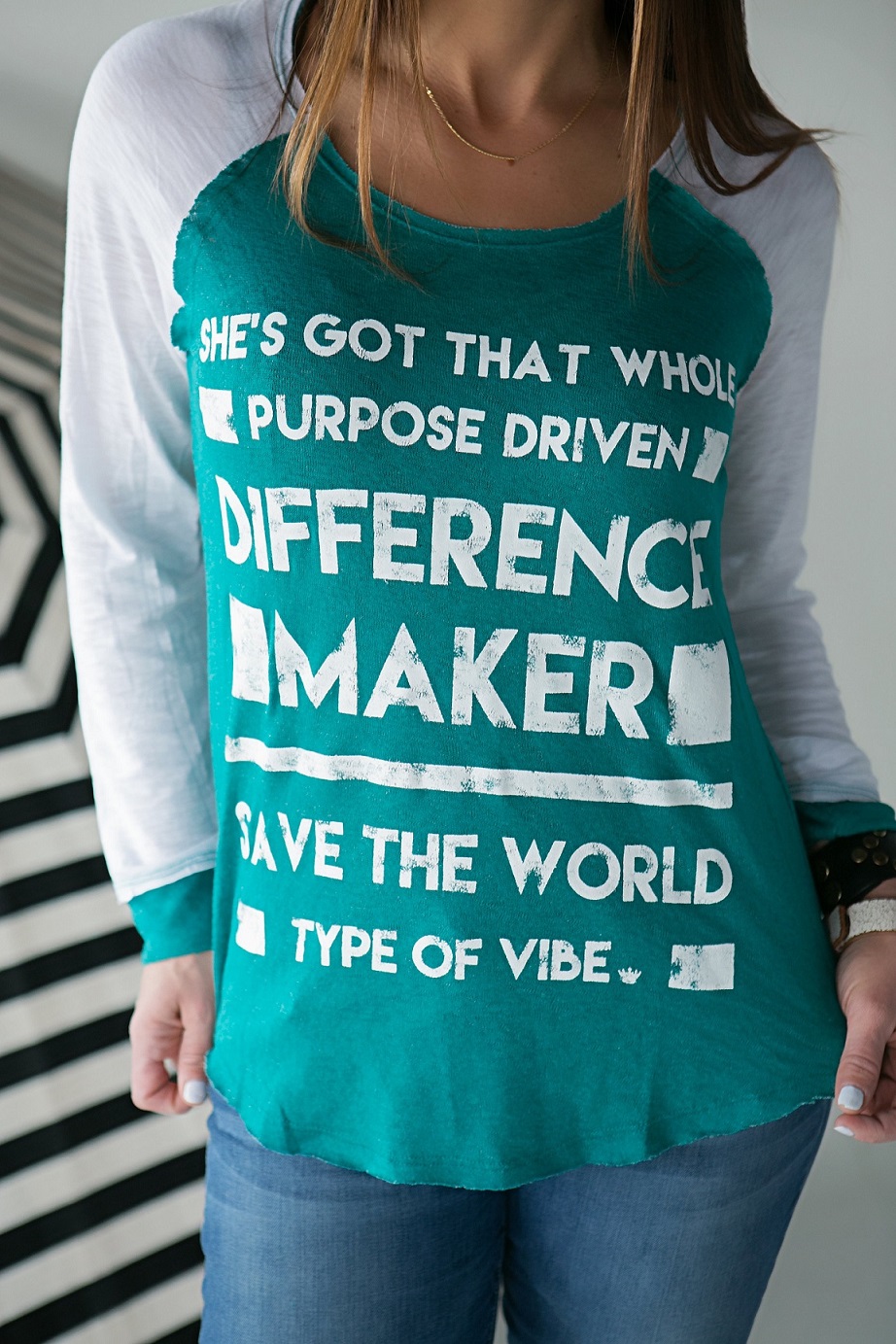 Difference Maker Baseball Tee