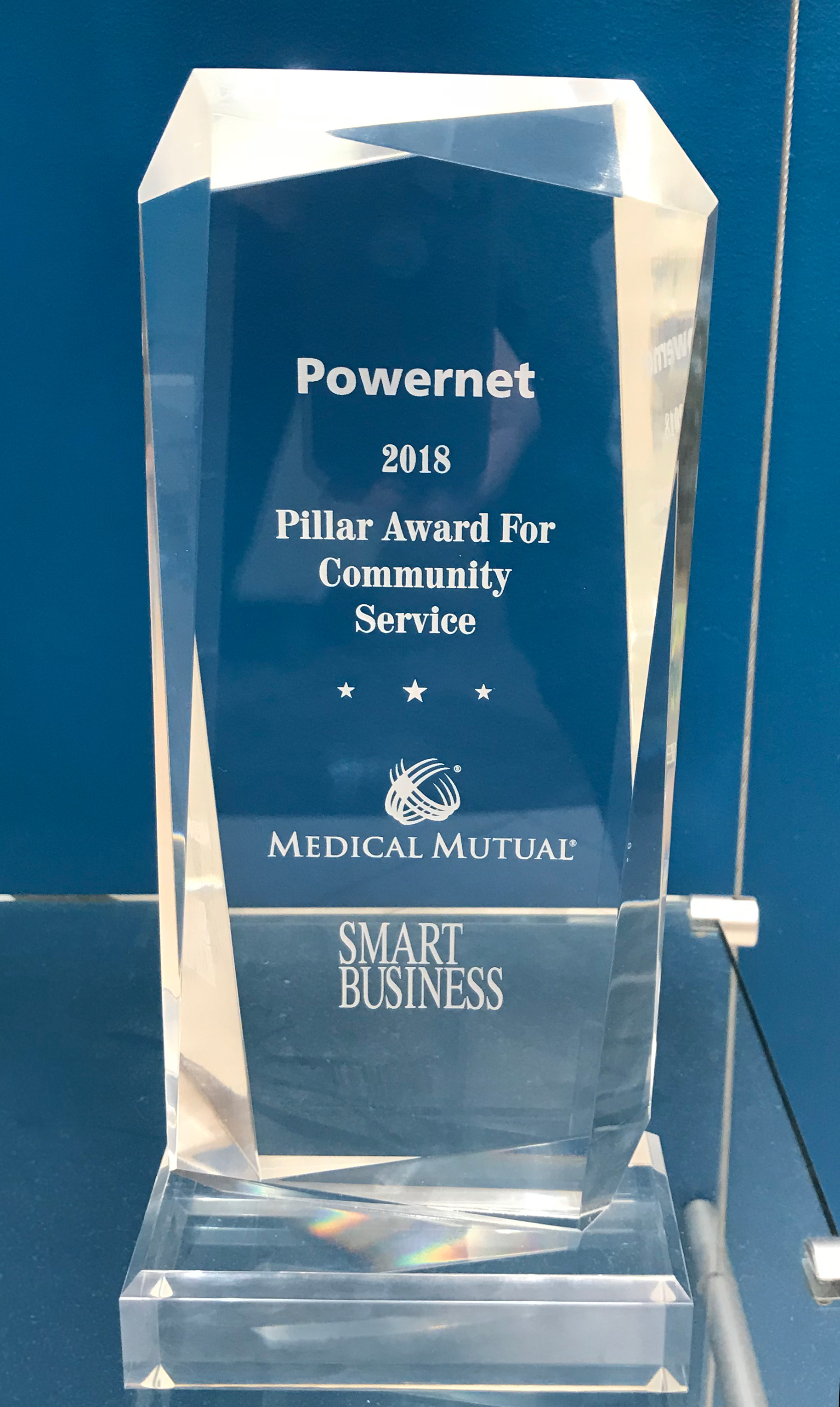 Powernet's 2018 Pillar Award