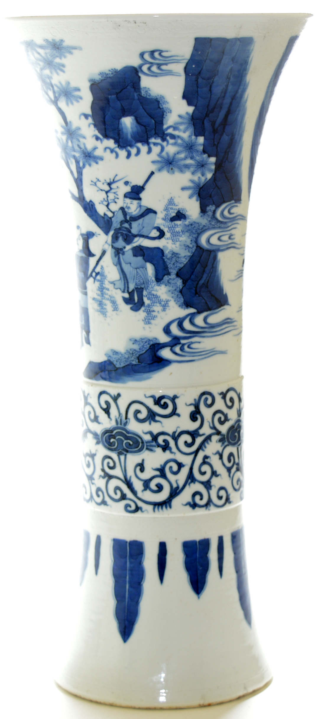 Chinese Blue and White “Gu” Vase