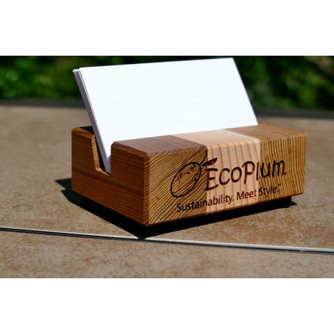 Reclaimed Wood Business Card Holder