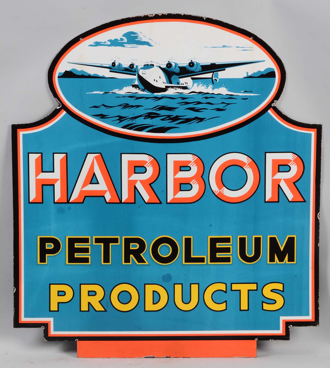Harbor Petroleum Products Porcelain Sign, estimated at $20,000-40,000.