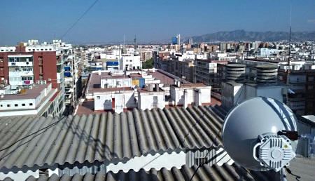 10 GE wireless connectivity over Murcia