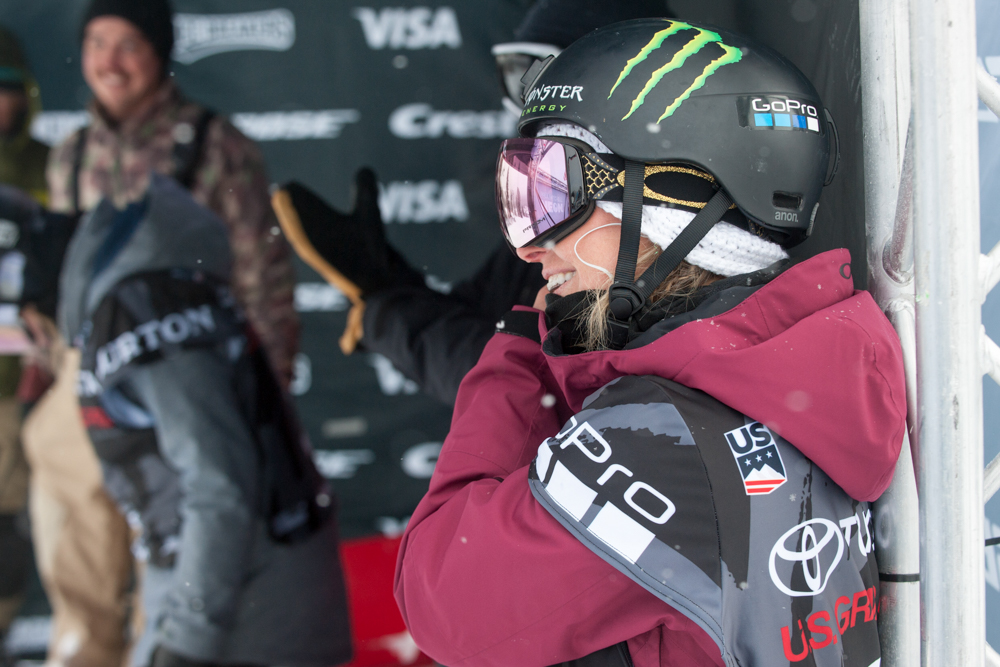 Monster Energy's Jamie Anderson Takes Top Spot in Snowboard Slopestyle At Mammoth Grand Prix