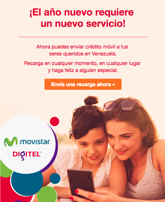 Venezuela now available on MobileRecharge.com and MobileRecharge app for mobile top-ups to Venezuela from abroad.