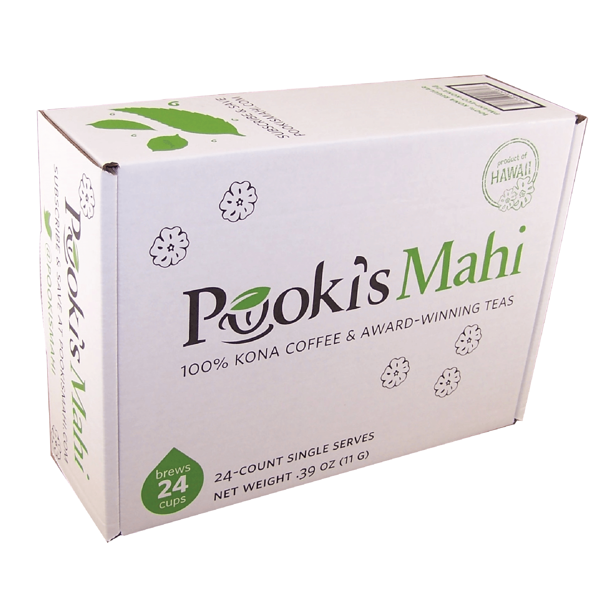 Expedited shipping for Pooki's Mahi 100% Kona Peaberry coffee subscriptions
