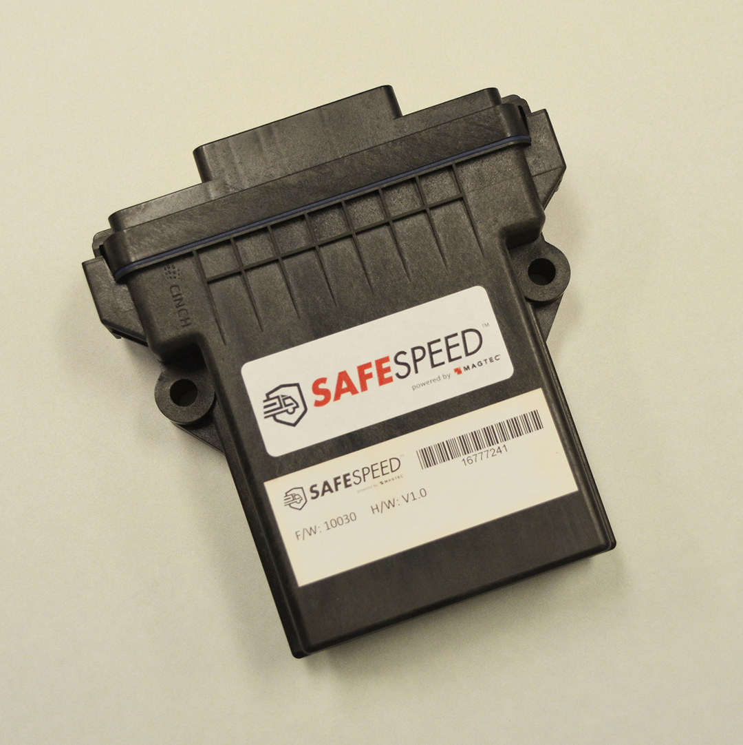 SafeSpeed's propriety technology governs vehicle speed according to posted speed limits in real time.