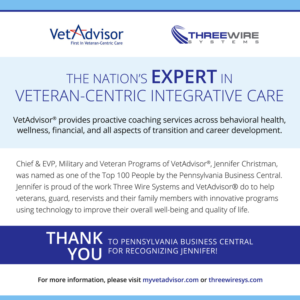 Three Wire Systems is the Nation's expert in Veteran-Centric Integrative Care.