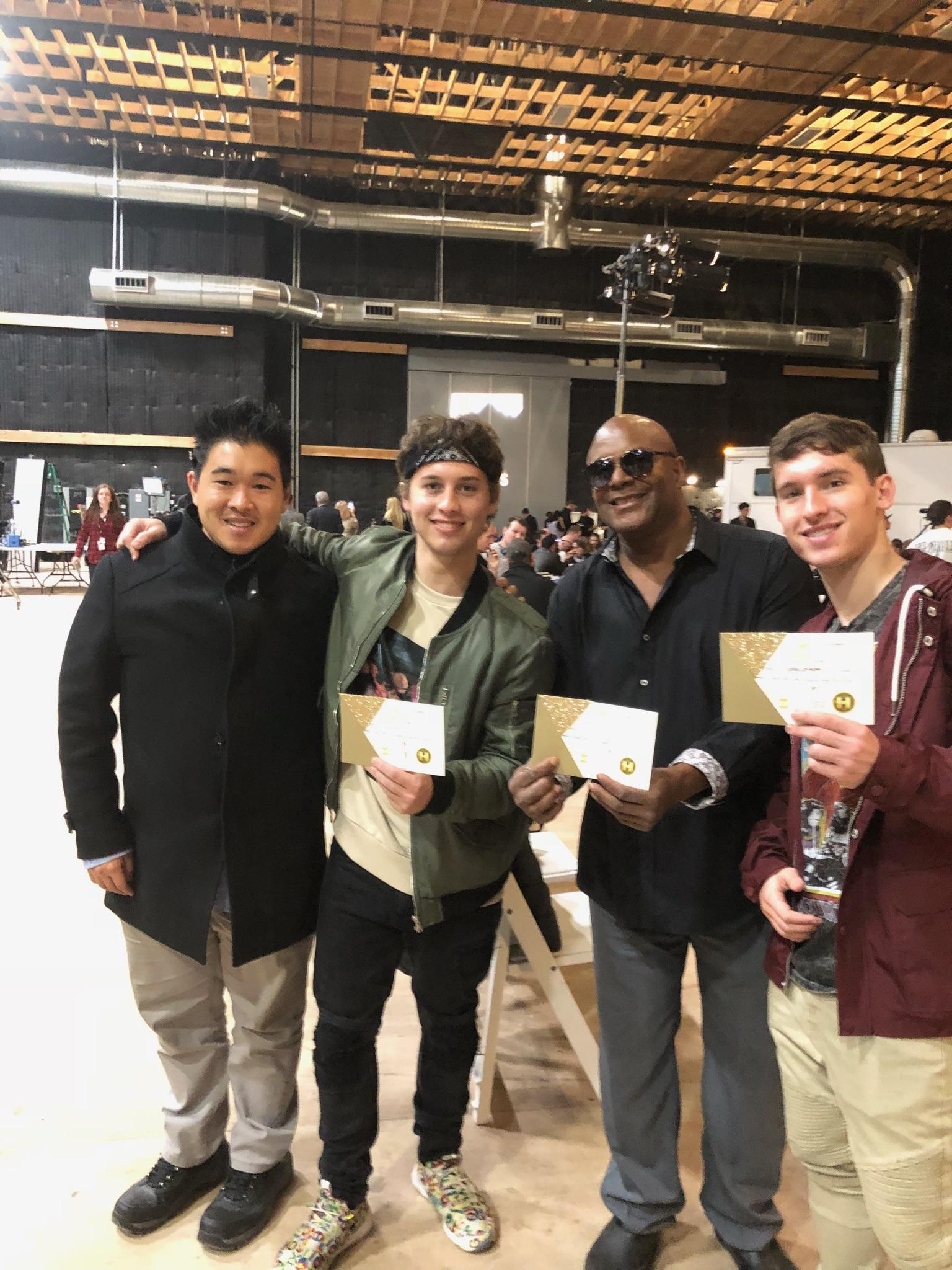 3Dimensional and Manager Willie Stewart displaying gift of cryptocurrency received from Haracoin similar to gifts given to many other celebrities during the 2018 Sundance Film Festival
