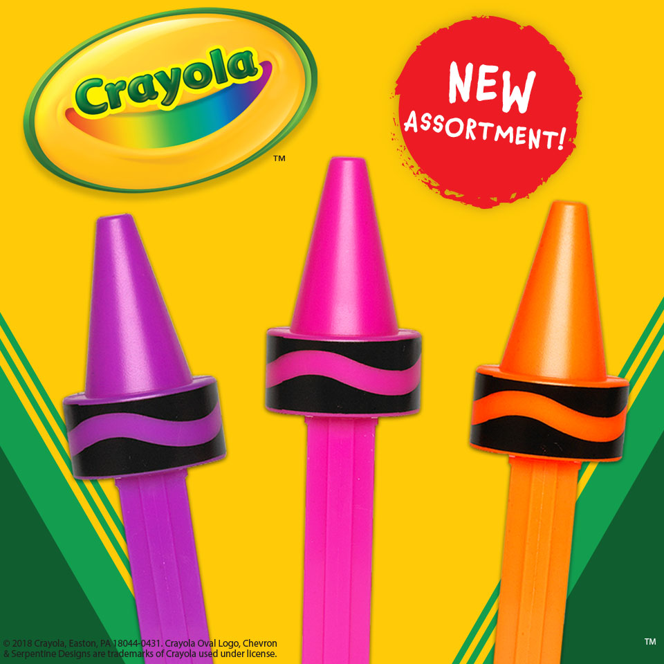 New Crayola PEZ Assortment