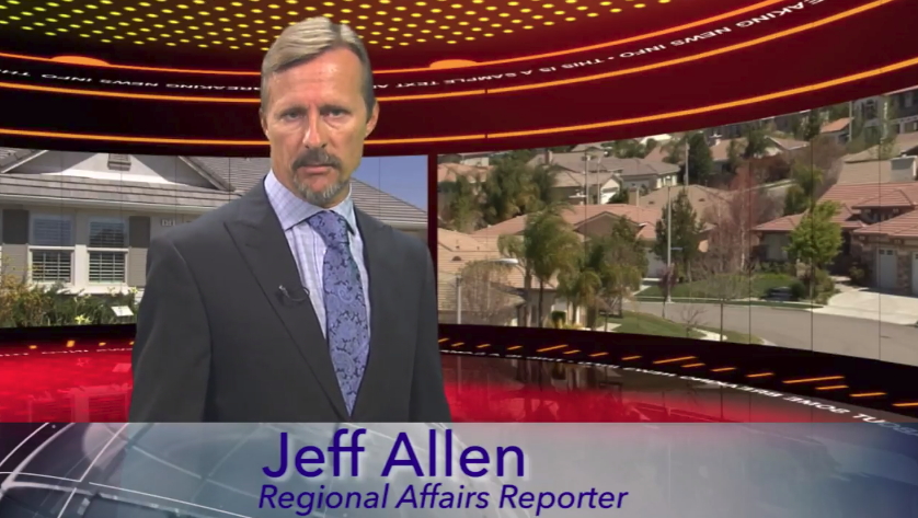 VNR news anchor in a virtual set