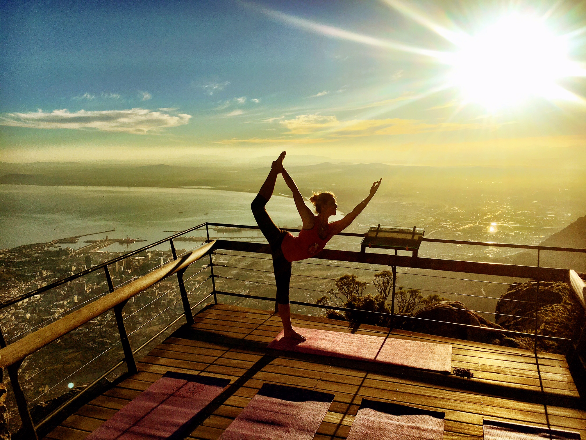Sunrise Yoga on Table Mountain