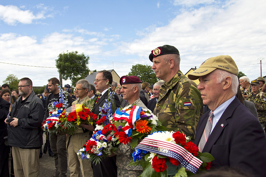 WWII Veterans commemorating the 70th Anniversay of D-Day in 2014. (Photo by Kevin Hong)