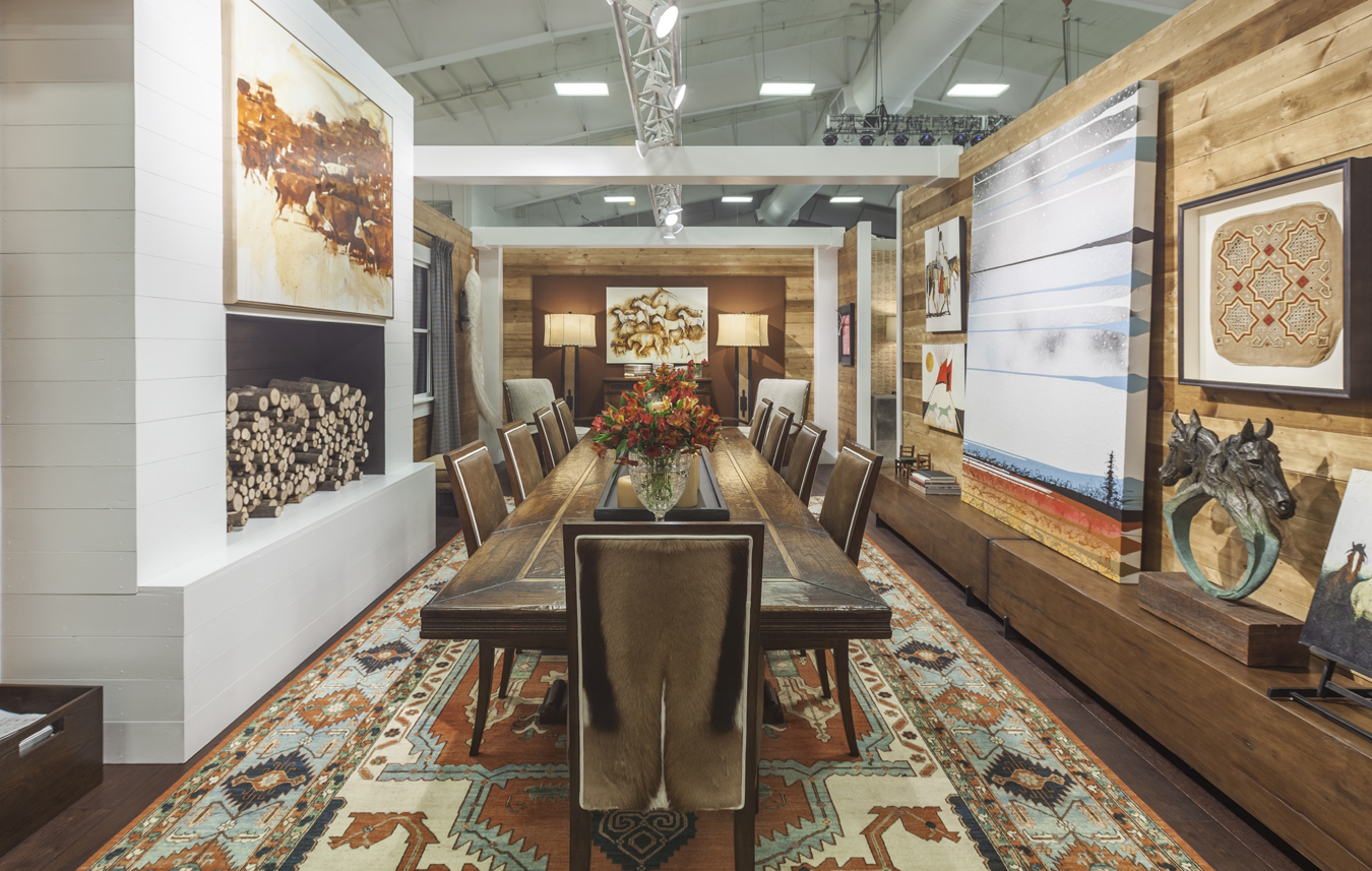 Kibler & Kirch was awarded Best Interior Design at the 2017 Western Design Conference in Jackson Hole for its design of the dining room for the event’s Designer Show House.