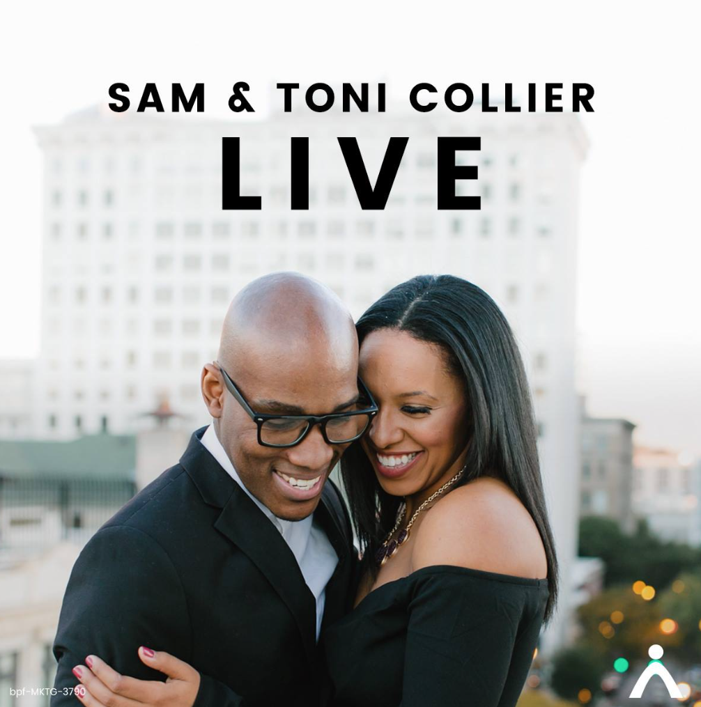Sam & Toni Collier, popular North Point Church communicators and podcasters, will host a Facebook Live Marriage Week (Feb 7-14) event for Together.