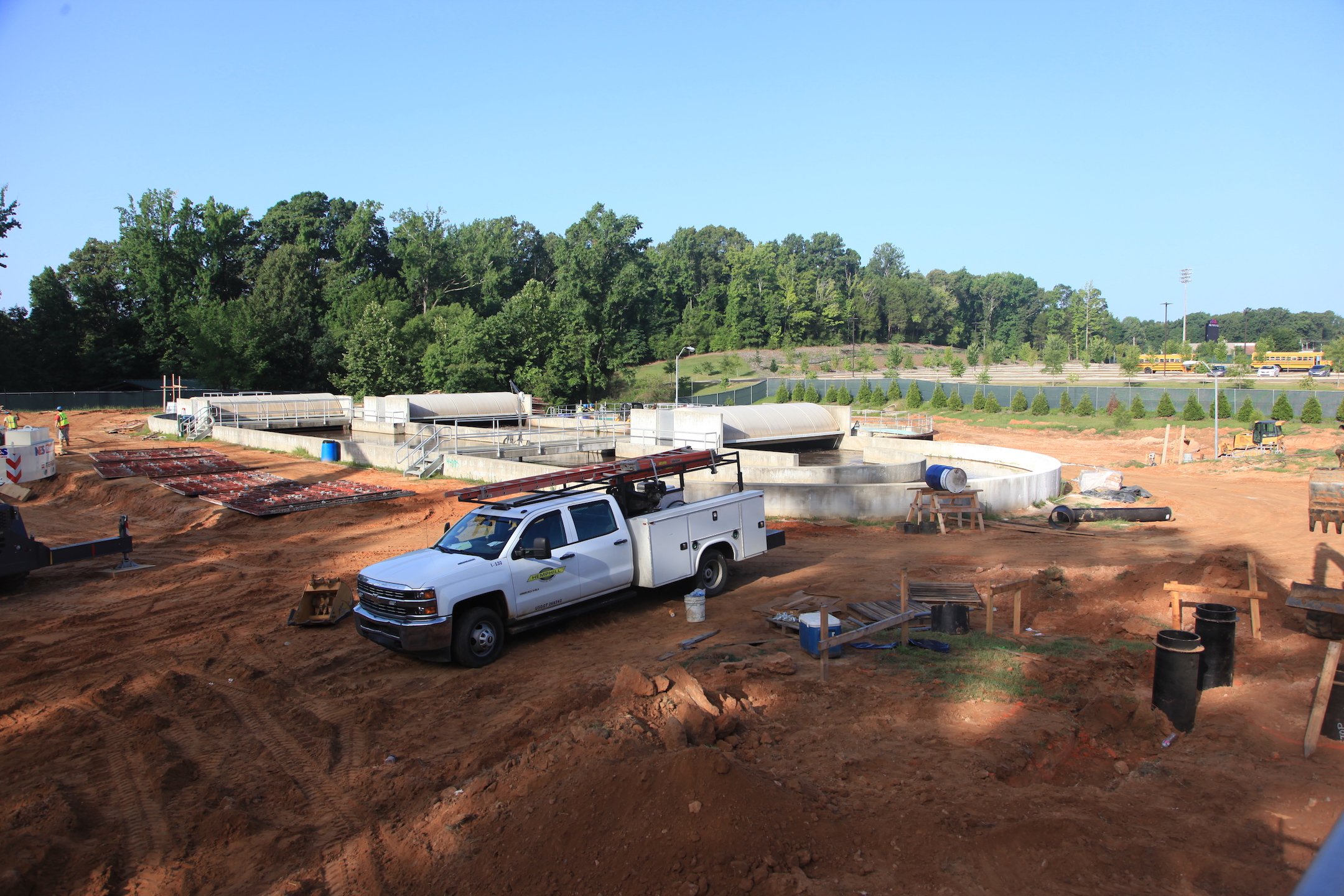 Bigger stadium, bigger plant: When doubling the size of the Ole Miss Stadium wastewater treatment plant, the project engineer opted for PENETRON ADMIX as a concrete waterproofing solution.