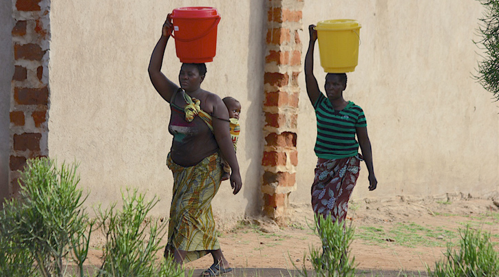 Women Carrying Water in Zambia