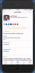 Access detailed dossiers including historical email and twitter conversations, as well as social insights about the people you're meeting directly from email, calendar, contacts, social apps, and anywhere the iOS Share Menu is supported.