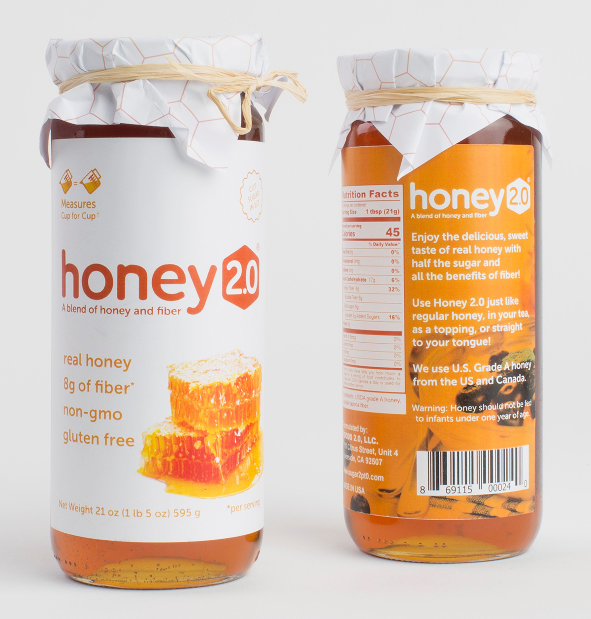 Reduce Sugar by 50% with Honey 2.0.