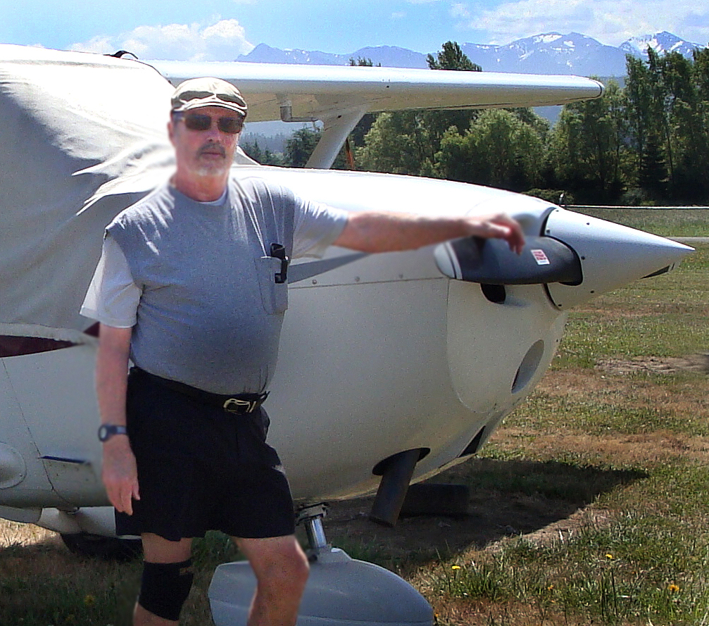 Wayne Pinger, debut novelist, in Alaska