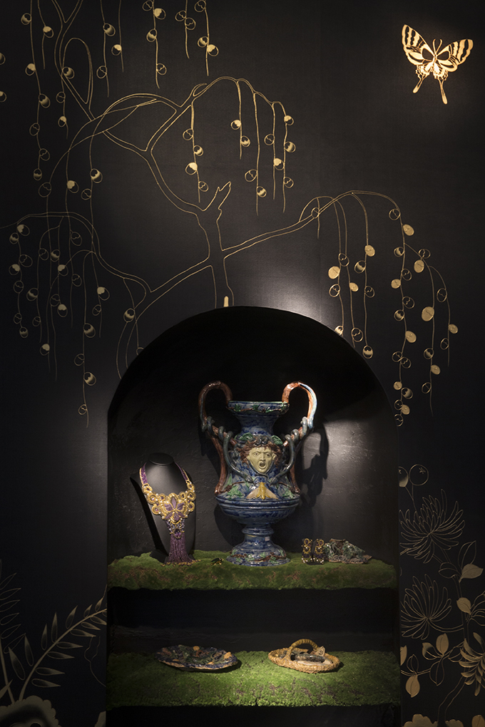 Fromental wallpaper perfectly captures the mood of Lush Decadence for the TCH Collection launch