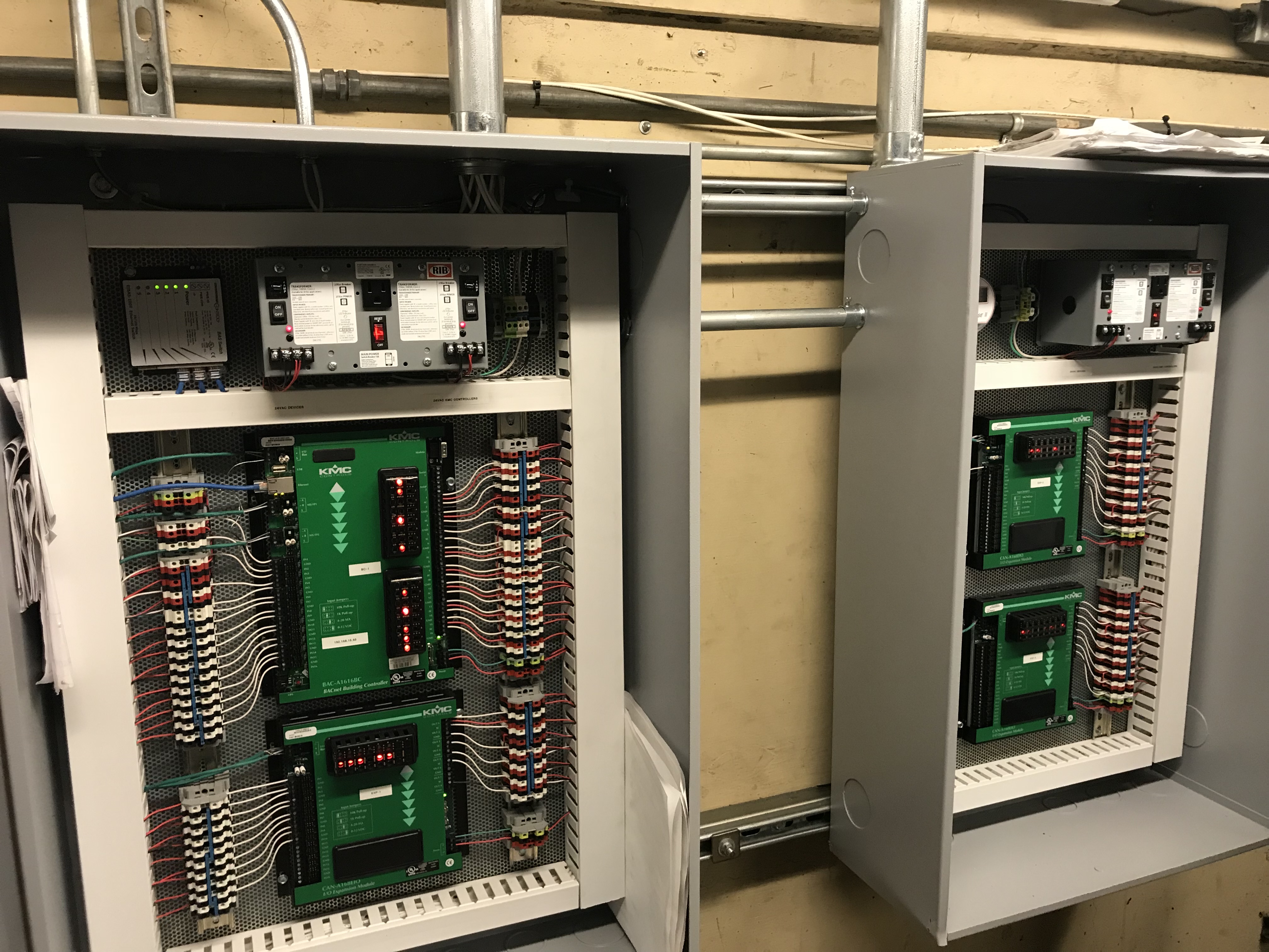 Custom BACnet controls installed throughout building