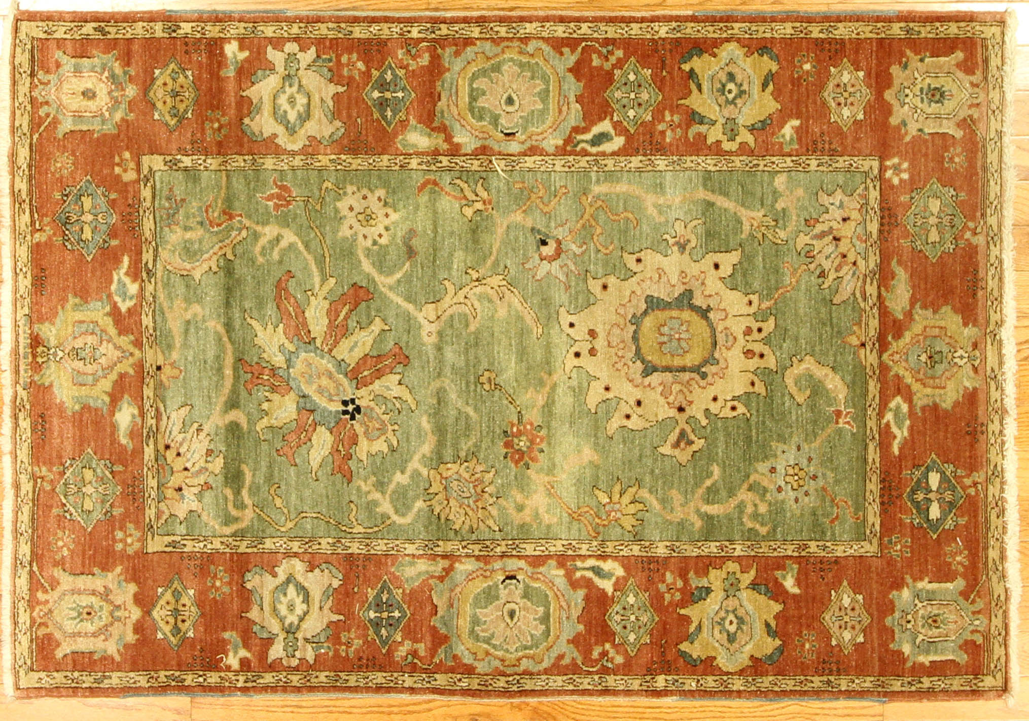 Semi-antique Oushak rug