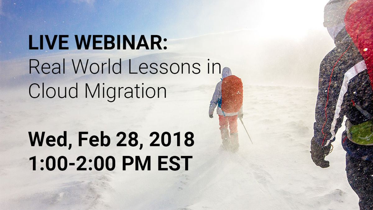 Join RISC Networks and Velostrata for their Webinar on February 28th