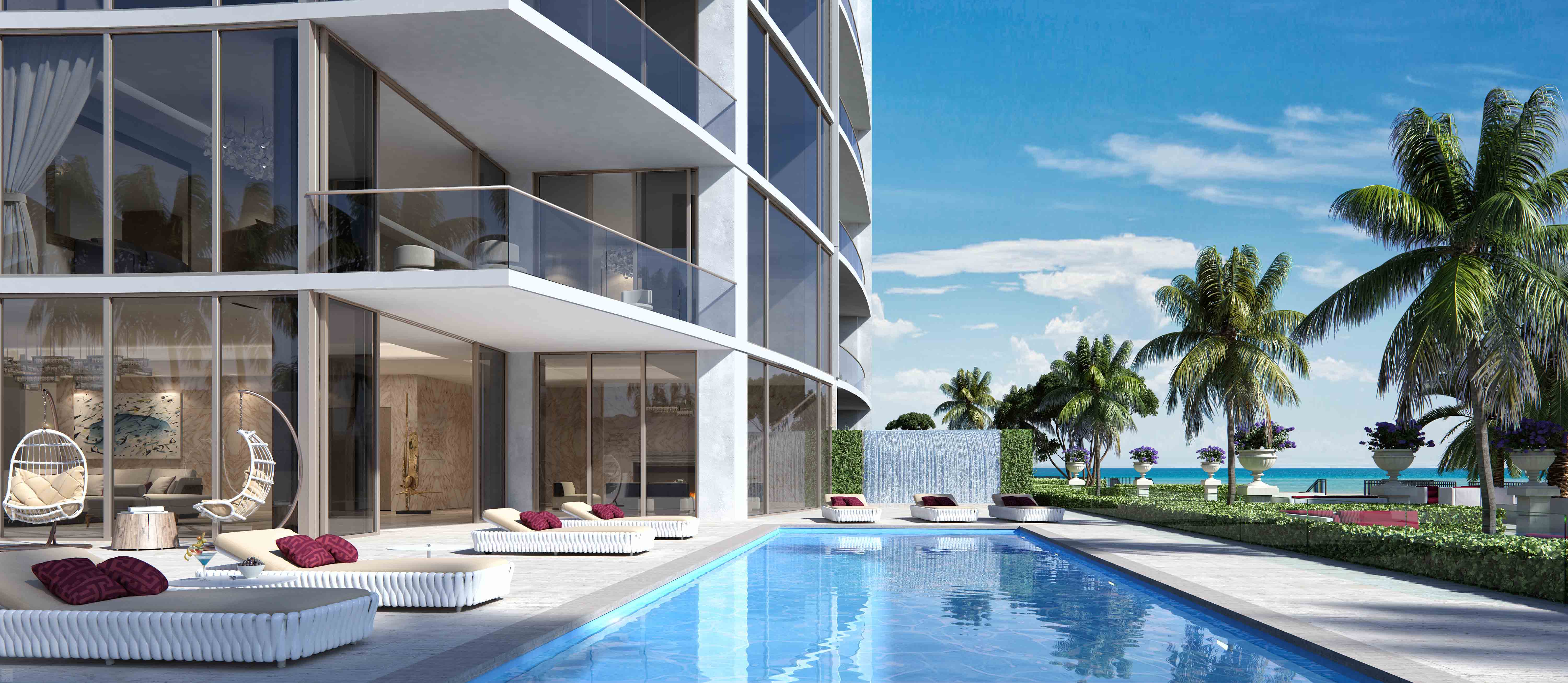 Outdoor living at The Estates at Acqualina